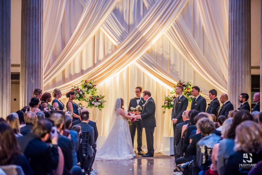 Ceiling Treatment for wedding backdrop