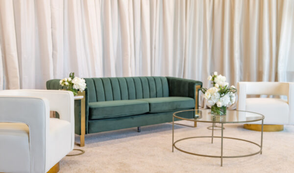 Mid_Century_Modern_Dark_Green_Sofa_Event_Furniture_Rental_Soft_Seating_Decor