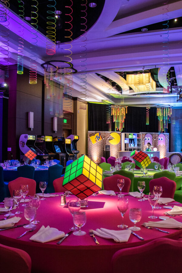 80s themed event decor