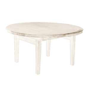 White Wood Farm Table