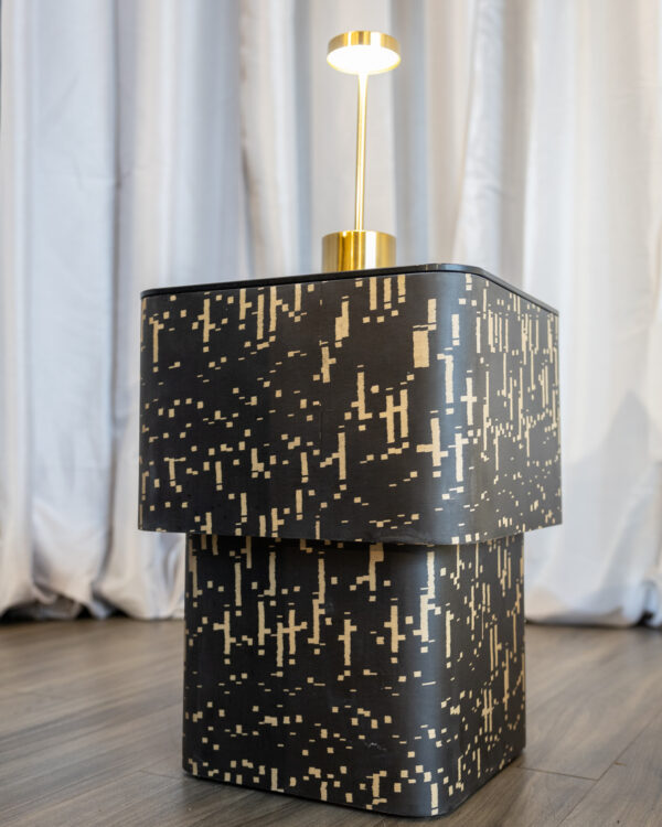 Decorative_Black_End_Table_Event_Decor_Event_Rental_Jacksonville