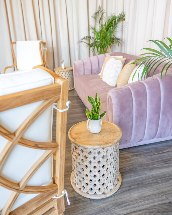 Wooden_Tribal_Accent_Table_End_Table_Event_Rentals_Jacksonville