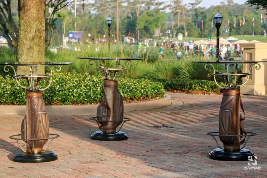 Golf-Clubs-Glass-Top-Cocktail-Table-Themed-Event-Decor