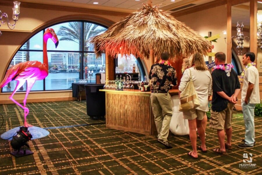 Flamingo-Tiki-Bar-Tropical-Themed-Event-Decor-Jacksonville