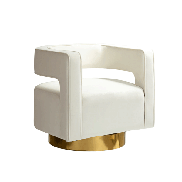 Santorini Chair_White_Leather_Accent_Chair_Event_Rentals_Jacksonville