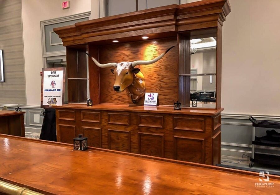 Western-Themed-Event-Wooden-Bar