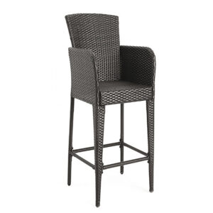 Brown-Wicker-Barstool-With-Chair-Back-Event-Rentals-Jacskonville
