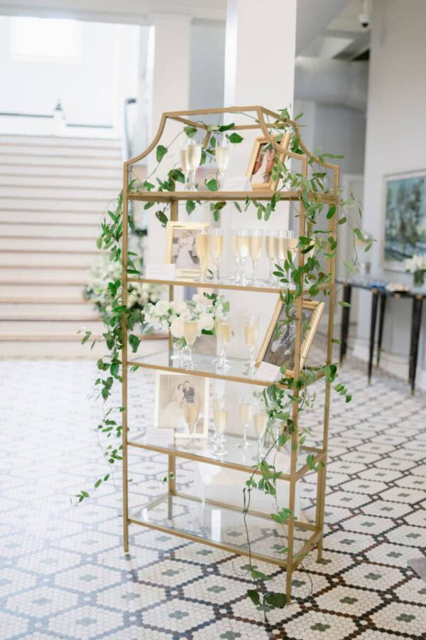 Champagne-Wall-Wedding-Gold-Bookshelf-Event-Decor-Rentals-Jacksonville