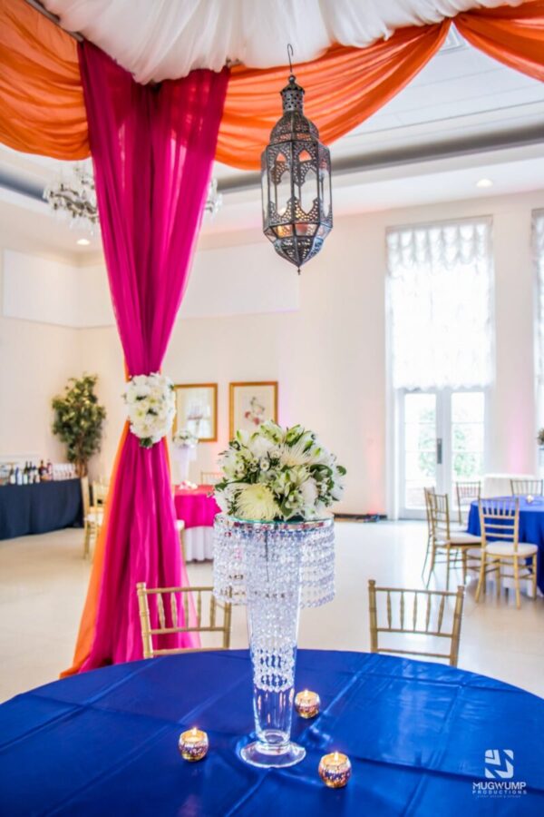 Clear-Beaded-Floral-Vase