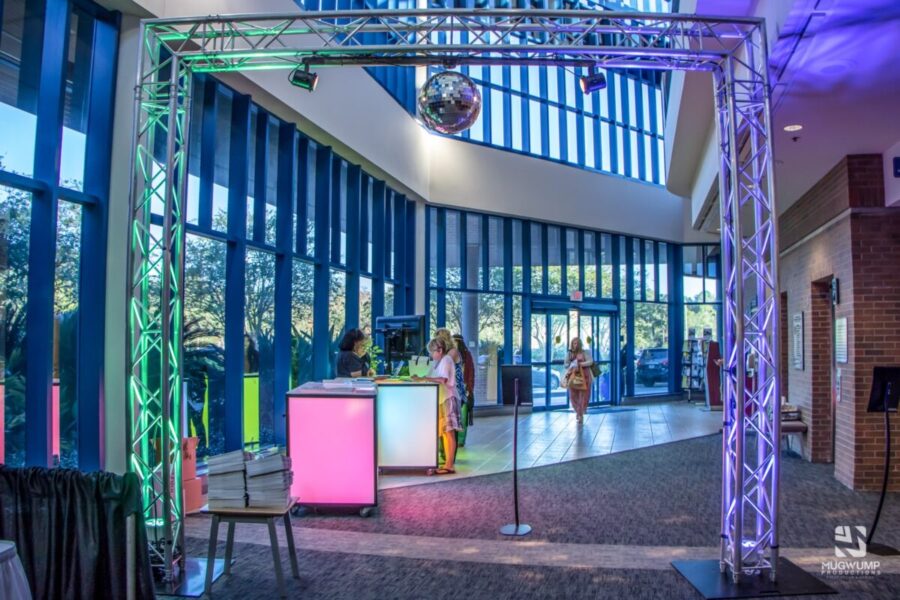 Event-Entrance-Arch-Disco-Ball-Decor