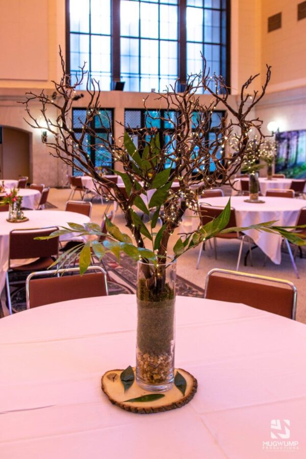 Forest-Themed-Event-Table-Centerpiece