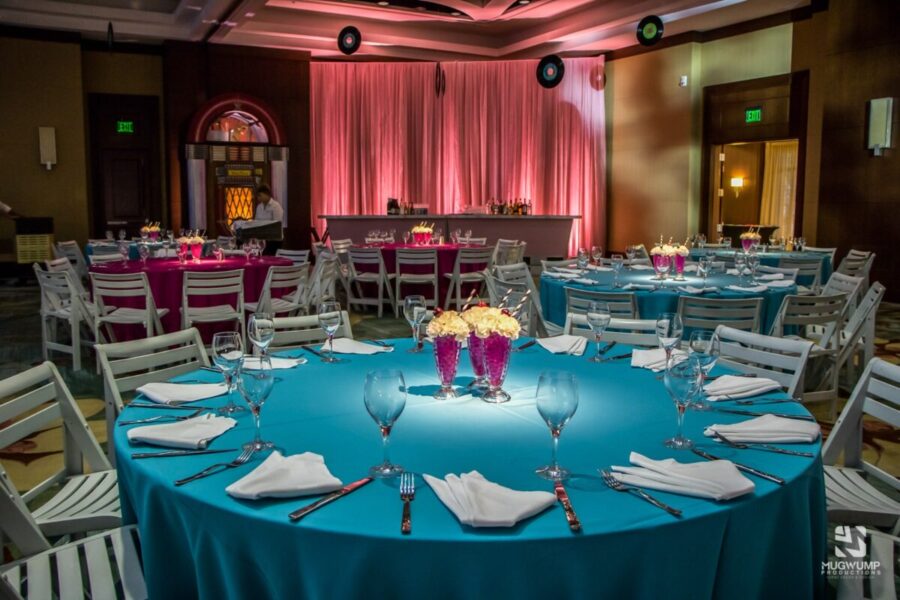 Pink-And-Blue-Retro-Event-Decor