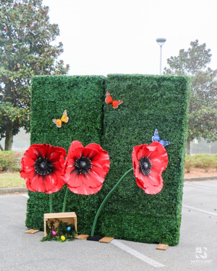 Spring-Event-Butterfly-Decor-Greenery-Wall