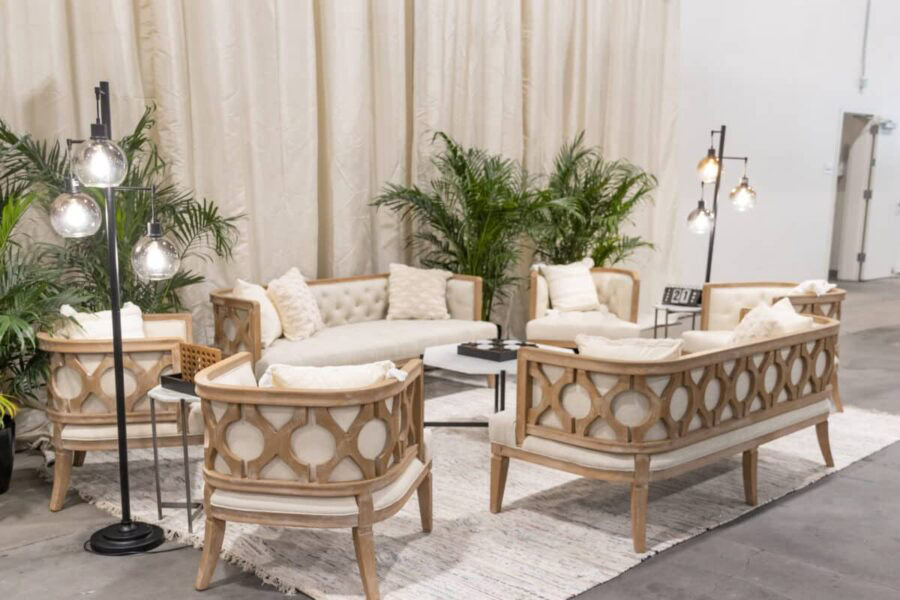 Tan-And-White-Furniture-Set-Rental