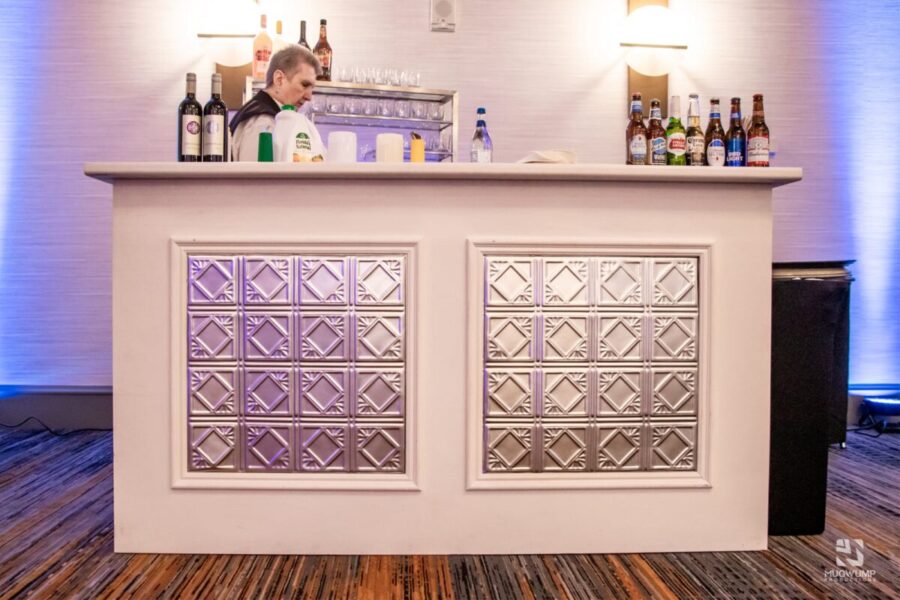 White-Bar-With-Molding-Event-Decor-Rentals-Jacksonville